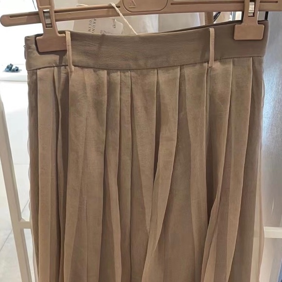 Brunello Cucinelli Belted Crispy Silk Skirt - Picture 6 of 6